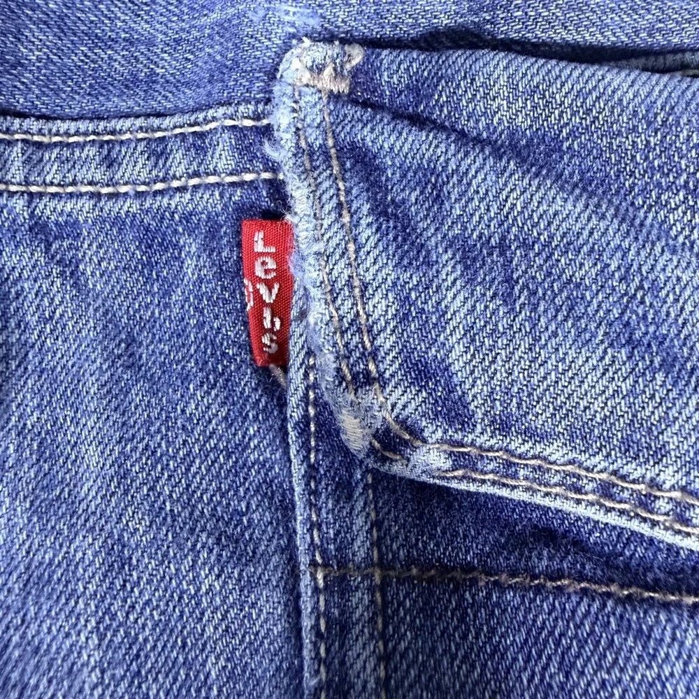 Levi's 569 Straight Leg Jeans Mens 40x30 Blue Denim Cotton Loose Fit‎ Black Tag